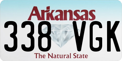 AR license plate 338VGK