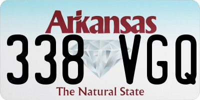 AR license plate 338VGQ