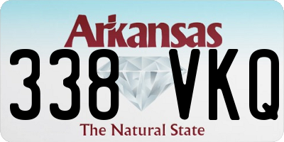 AR license plate 338VKQ