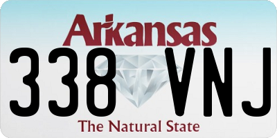 AR license plate 338VNJ
