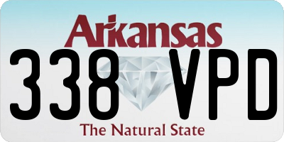 AR license plate 338VPD