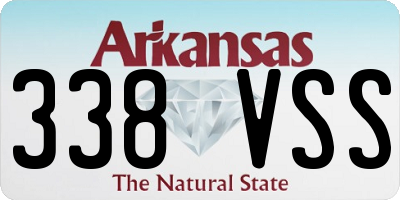 AR license plate 338VSS