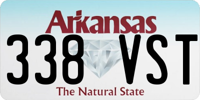 AR license plate 338VST