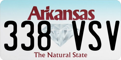 AR license plate 338VSV