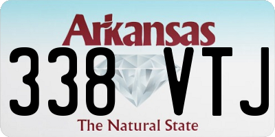 AR license plate 338VTJ
