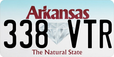 AR license plate 338VTR