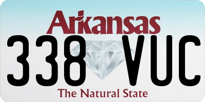 AR license plate 338VUC
