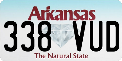 AR license plate 338VUD
