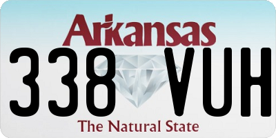 AR license plate 338VUH