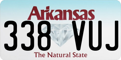 AR license plate 338VUJ