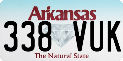 AR license plate 338VUK