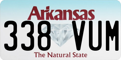 AR license plate 338VUM