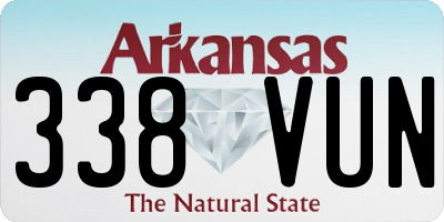 AR license plate 338VUN