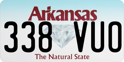 AR license plate 338VUO