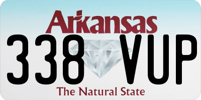 AR license plate 338VUP