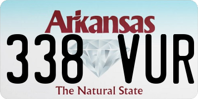 AR license plate 338VUR