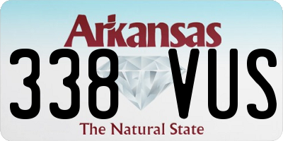 AR license plate 338VUS