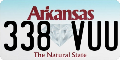 AR license plate 338VUU