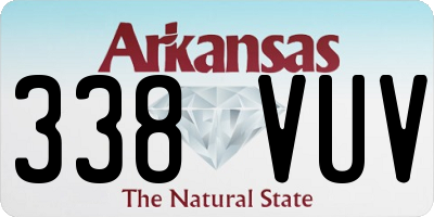 AR license plate 338VUV