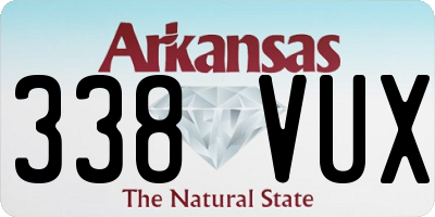 AR license plate 338VUX