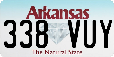 AR license plate 338VUY