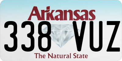 AR license plate 338VUZ