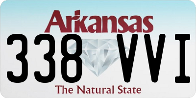AR license plate 338VVI