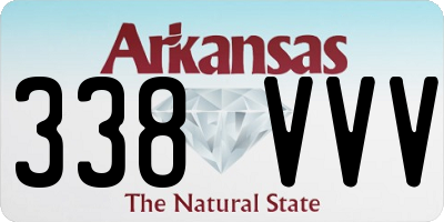 AR license plate 338VVV