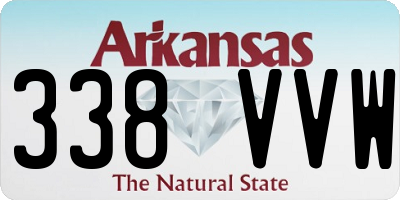 AR license plate 338VVW