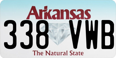 AR license plate 338VWB