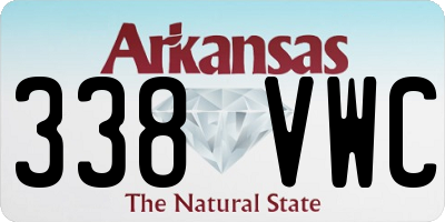 AR license plate 338VWC