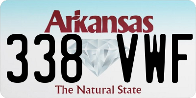AR license plate 338VWF