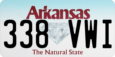 AR license plate 338VWI