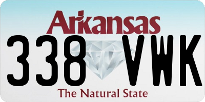 AR license plate 338VWK