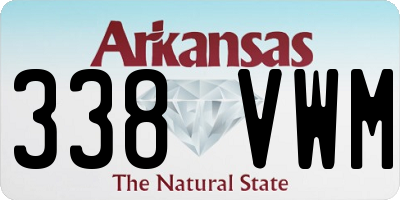 AR license plate 338VWM