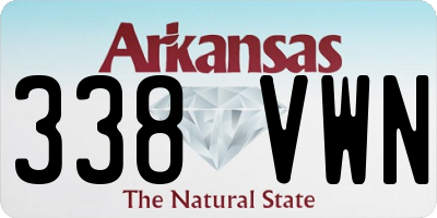 AR license plate 338VWN