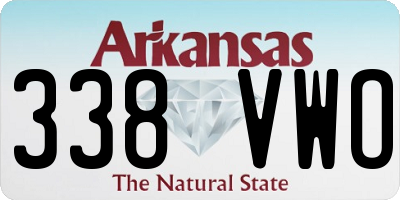 AR license plate 338VWO