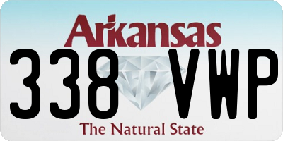 AR license plate 338VWP