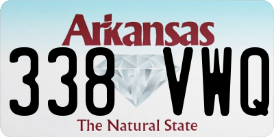 AR license plate 338VWQ