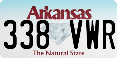AR license plate 338VWR