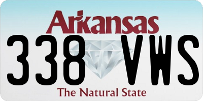 AR license plate 338VWS