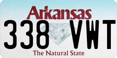 AR license plate 338VWT