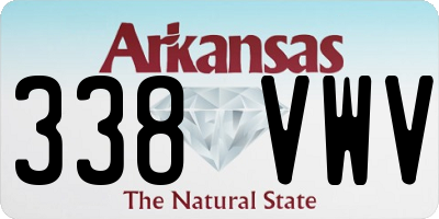 AR license plate 338VWV