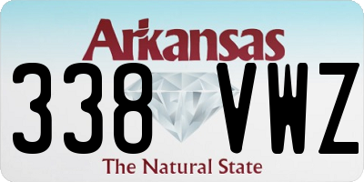 AR license plate 338VWZ