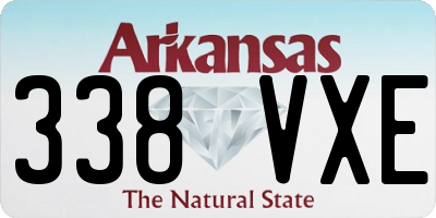 AR license plate 338VXE