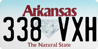AR license plate 338VXH