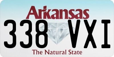 AR license plate 338VXI