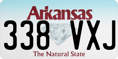 AR license plate 338VXJ