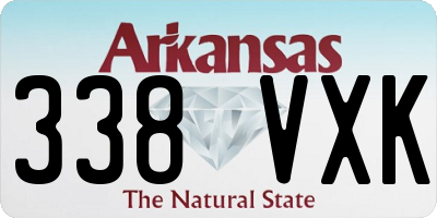 AR license plate 338VXK
