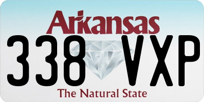 AR license plate 338VXP